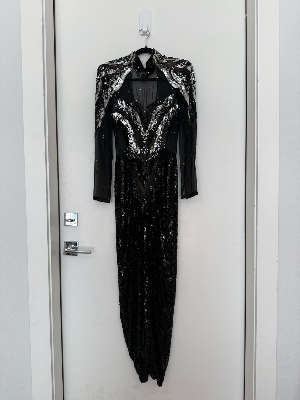 Vintage Stephen Yearick Beaded Sequin Maxi Dress